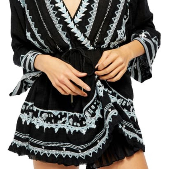 NEW NWT FREE PEOPLE BLUE BLK DRESS OR TUNIC - Picture 2 of 16